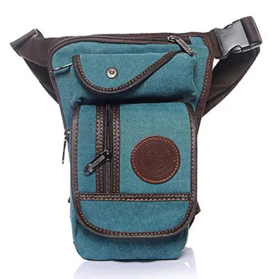 Obrázok produktu pre Beintasche z nylonu, zelená, 15x6x29 cm, vhodná pre dámy a pánov, na outdoorové aktivity, cestovanie a kempovanie