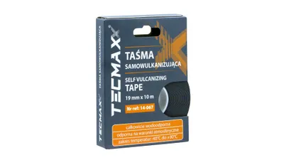 Zdjęcie produktu dla TECMAXX - Gumowa taśma samowulkanizująca czarna -40°C to + 90°C / 19mm x 10m
