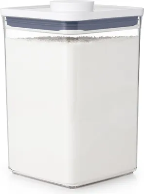 Zdjęcie produktu dla OXO OX11233500, Pojemnik na mąkę, 4,2 l, Plastik, Przezroczysty, Zdejmowana pokrywa, Kwadrat