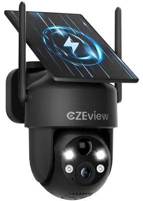 Image de Caméra de surveillance extérieure 2K, alimentée par batterie et énergie solaire, 100% sans fil