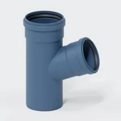 Produktbild von POLOPLAST Abzweig, DN125/110, POLO-KAL NG, PP-MD, Ø125/110mm, 67,5°, blau, 1 Stk.