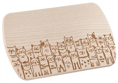 Produktbild von Gilde Holzbrett Brettchen Katzenbande mit Katzenmotiv