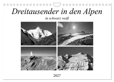 Produktbild von Dreitausender in den Alpen (Wandkalender 2027 DIN A4 quer), CALVENDO Monatskalender