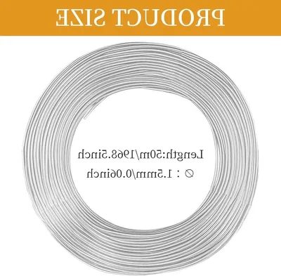 Aluminiumdraht 1,5 mm x 50 m - Formbarer Draht für Schmuck und Skulpturen