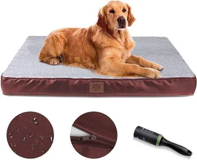 Immagine prodotto di Letto per cani di grandi dimensioni, cuccia con rivestimento sfoderabile e lavabile, autoriscaldante e traspirante, 1 cuscino cilindrico, 90 x 67 cm