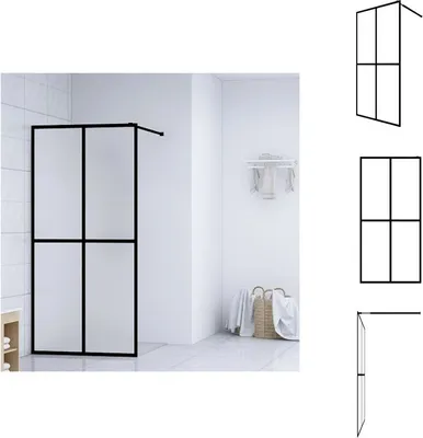 Produktbild von vidaXL Duschwand für Walk-in Dusche Mattes Sicherheitsglas 140x195 cm -  Duschwände