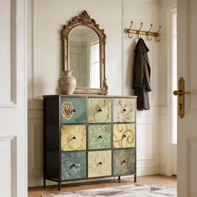 Productafbeelding van Retro Kast met 8 of 9 Lades voor Opslag