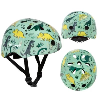 Obrázok produktu pre Kidwell ORIX II detská prilba M 52–56 cm zelený dinosaurus – na bicykel/korčule/kolobežku