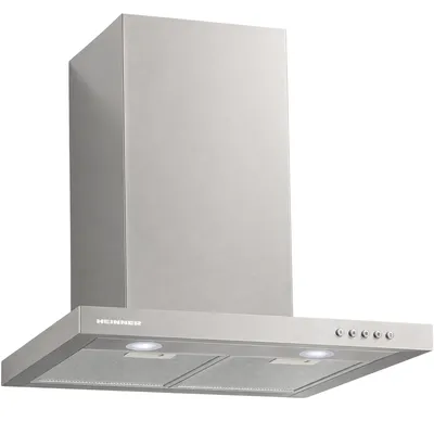 Produktbild von Heinner HDCH-660TSS, 586,3 m³/h, Geleitet, Wandmontiert, Edelstahl, Edelstahl, Tasten