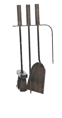 Image de JVL Belmont moderne Ensemble d'outils pour cheminée Curve, 23 x 15 x 45 cm, 3 pièces