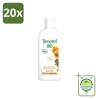 Zdjęcie produktu dla 20 sztuk bio odżywki do włosów Timotei, seria "Miód i Jojoba", przeznaczona do włosów suchych - pojemność 250 ml - opakowanie zbiorcze