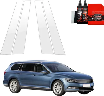 Zdjęcie produktu dla folia ochronna 4w1 Grizz Protector na słupek B-C - Volkswagen Passat B8 kombi (2014-2022)