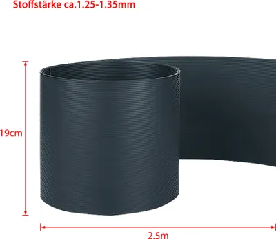 Obrázok produktu pre LZQ 30 kusov pásov na ochranu súkromia z tuhého PVC 2,5 m x 19 cm zástena na ochranu súkromia vetrolamu záhradný plot pre dvojité ploty plotová zástena na ochranu súkromia, antracitová