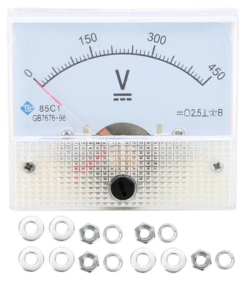 Produktbild von Zeiger-DC-Spannungsmesser 0-450V Spannungsmesser Messgerät Stromkreis Messgerät ±2,5% Genauigkeit