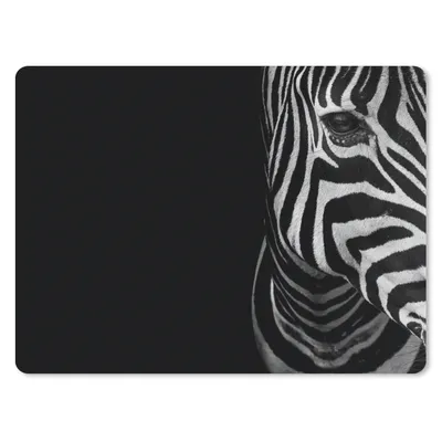 Produktbild von MuchoWow® Mauspad Mousepad Tiere - Zebra - Schwarz - Weiß 40x30 cm - Mousepads - Maus Mat - Pad - Mausunterlage - Anti Rutsch
