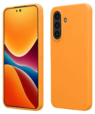 Produktbild von kwmobile Handyhülle für Samsung Galaxy A57 5G Hülle - Case Silikon - Kabelloses Laden - Schutzhülle Cover in Fruity Orange