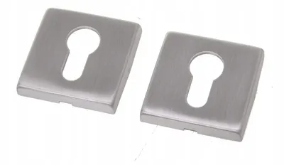 Obrázek produktu pro Nerezová hranatá rozeta na dveřní vložku 53x53mm