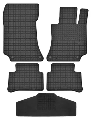 Produktbild von Fußmatten Set 5-teilig für Mercedes Benz E Klasse W212 S212 2009-2016, Gummi