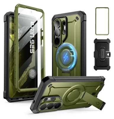 Obrázok produktu pre Puzdro na mobilný telefón Galaxy S26 Ultra, Supcase UB Pro Mag s MagSafe SP+noSP, zeleno-čierne