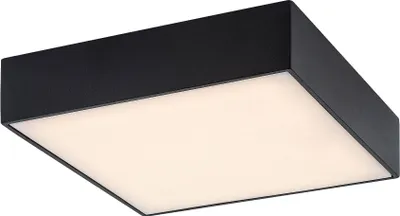 Obrázok produktu pre Rabalux Čierne stropné LED svietidlo Tartu hranaté 175x175mm 18W IP44 CCT R7899