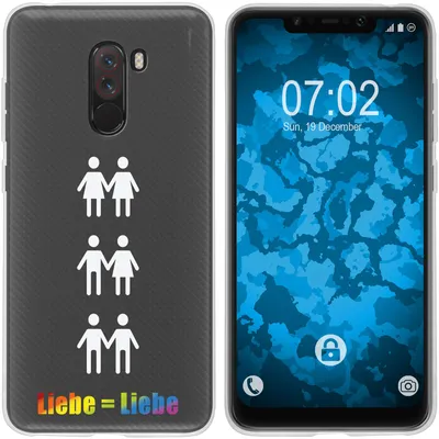 Produktbild von PhoneNatic Case kompatibel mit Xiaomi Pocophone F1 Silikon-Hülle pride Beziehung M1
