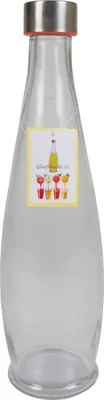 Produktbild von BURI 1L Glasflasche mit Schraubdeckel Flasche Schraubverschluss Saft Most Flasche neu