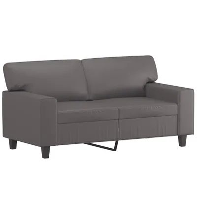 Produktbild von vidaXL 2-Sitzer-Sofa Grau 120 cm Kunstleder