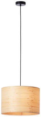 Image de Lustre Brilliant Romm E27 60 W noir/naturel