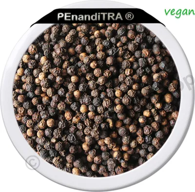 Produktbild von Pfeffer schwarz ganz Pfefferkörner - 100 g - VEGAN - PEnandiTRA®
