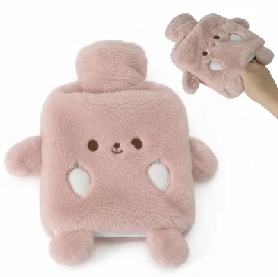 Immagine prodotto di Borsa dell'acqua calda morbida con rivestimento in peluche per bambini