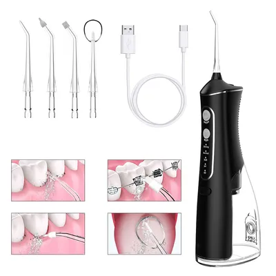 Produktbild von Oral Irrigator L8 – Wiederaufladbar Typ-C, 1600–1800 Pulse/Min, Zahnfleischtaschen- & Zungendüse für gründliche Reinigung
