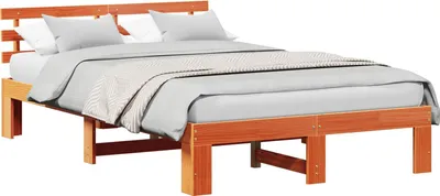 Obrázek produktu pro vidaXL Rám postele vosk hnědý 120 x 190 cm z masivního borovicového dřeva