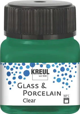 Produktbild von KREUL Glas- und Porzellanfarbe Clear dunkelgrün 20 ml