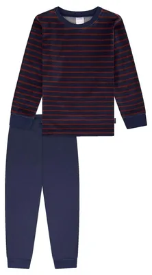 Productafbeelding van Schiesser jongenspyjama set, fluwelen pyjama - maten 92 tot 140