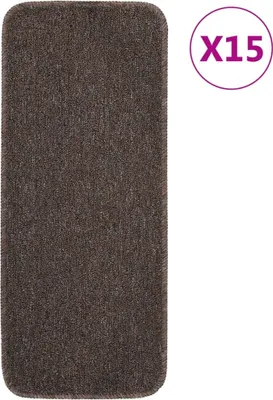 Produktbild von "im Angebot" Antirutsch Stufenmatten 15 Stk. 60x25 cm Braun Rechteckig - Stufenmatten CC14002