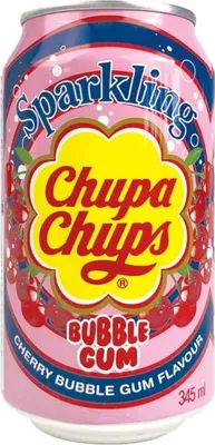 Produktbild von Chupa Chups Sparkling Cherry Bubble Gum 345ml