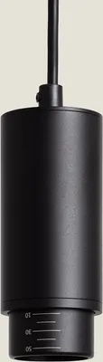 Produktbild von Pendelleuchte Aluminium Multiwinkel 10-50º für GU10 Glühbirnen Quarz Schwarz