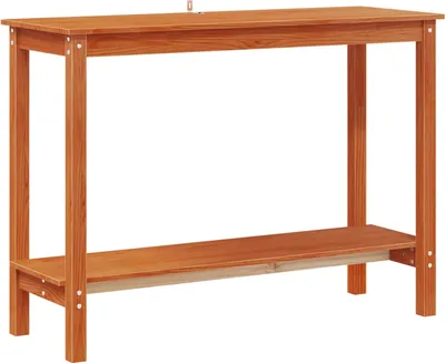 Obrázek produktu pro vidaXL Konzolový stolek voskově hnědý 110 x 40 x 80 cm Masivní borovicové dřevo