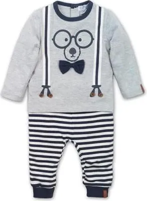 Produktbild von Dirkje Jungen Set Hose und Shirt grau 80