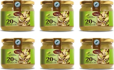 Produktbild von 6x Witor's Crema Spalmabile al Pistacchio Streichfähige Creme mit Pistazien 220g