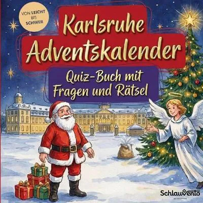 Produktbild von Karlsruhe-Adventskalender: Quiz-Buch mit Fragen und Rätsel