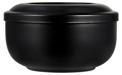 Imagen del producto de Recipiente de acero inoxidable con tapa para espuma de afeitar, diseño compacto, ideal para hombres