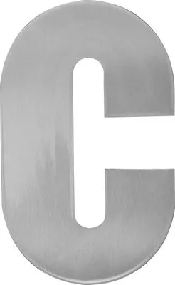 Produktbild von Hausnummer Edelstahl satiniert c" 120 mm"