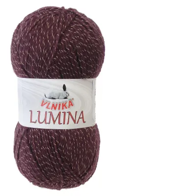 Produktbild von 5 x 100g Glitzer - Garn LUMINA, #706 bordeaux-gold