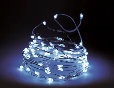 Produktbild von Lichterkette Draht 160 LED - kalt weiß - Innen + Außen - AX9720730