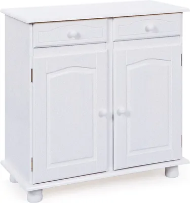Image de Lovo Buffet 2 tiroirs, 2 portes, blanc.
