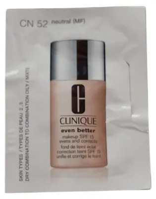 Obrázek produktu pro Clinique Even Better, tekutý make-up bez parabenů, hydratační, odstín CN 52 Neutral, SPF 15, 5 ml *vzorek