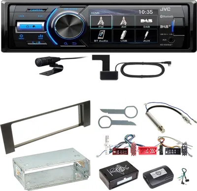 Produktbild von JVC KD-X561DBT Digitalradio Bluetooth USB Einbauset für Audi A4 B6 B7