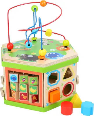 Image de Blocs de jeux de motricité sur le thème de la savane, en bois, pour enfants
