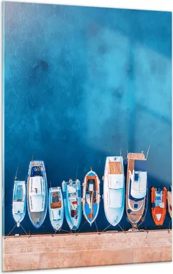 Produktbild von Bilder auf glas - Einteilig - Hafen Hafen £ódŸ - 50x70cm - Glasbilder - Wandbilder - Bilder - zum Aufhängen bereit - Wanddekoration aus Glas - Glas Bilder - Wandbild auf Glas - GPA50x70-5081
